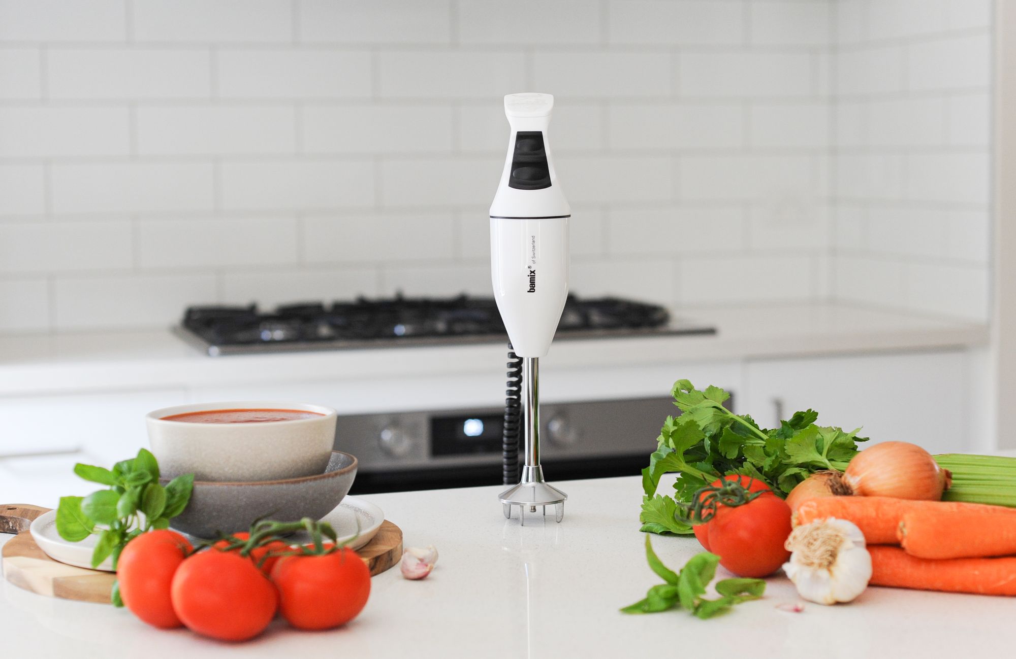 Bamix Classic Immersion Blender 140W White -